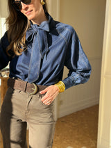Blue Margot blouse