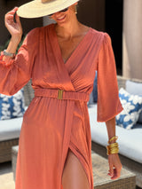 Benedictine Dress - Terracotta