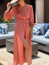 Benedictine Dress - Terracotta