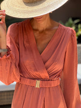 Benedictine Dress - Terracotta