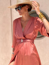 Benedictine Dress - Terracotta