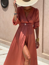 Benedictine Dress - Terracotta