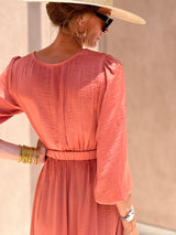 Benedictine Dress - Terracotta
