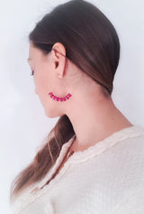 Madama earrings - Fuchsia