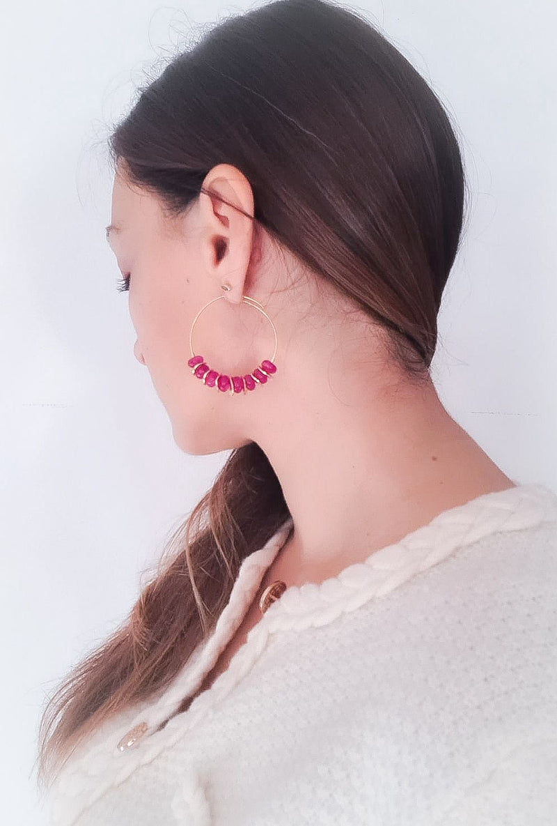 Boucles Madama - Fuchsia