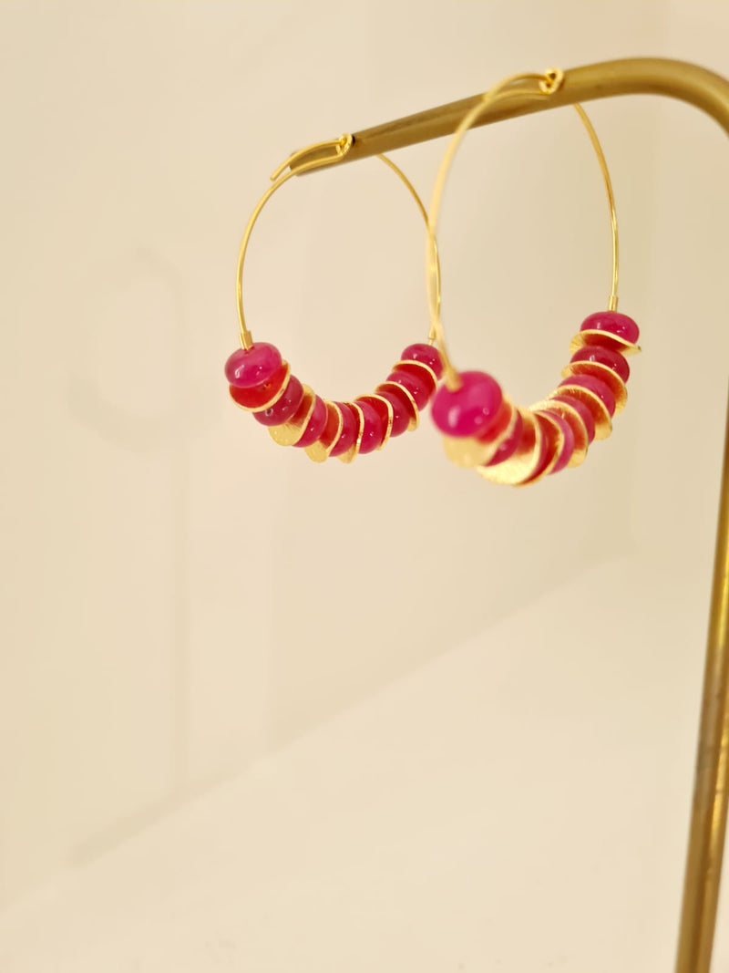 Madama earrings - Fuchsia