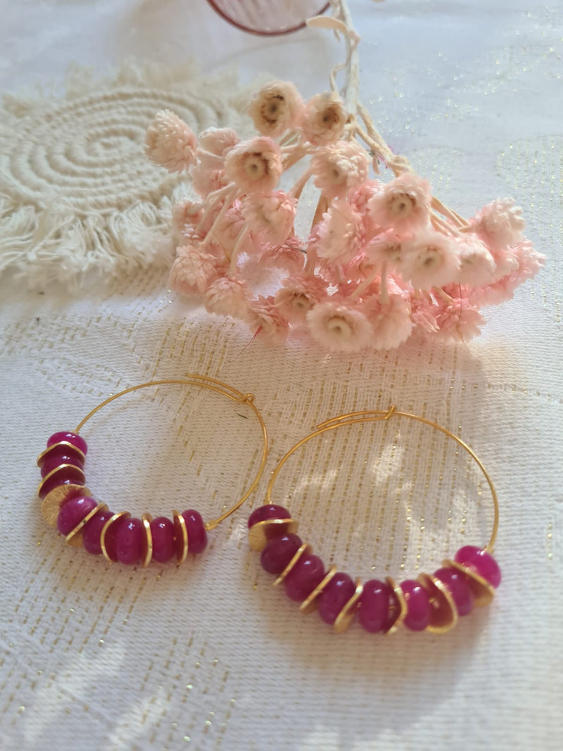 Madama earrings - Fuchsia