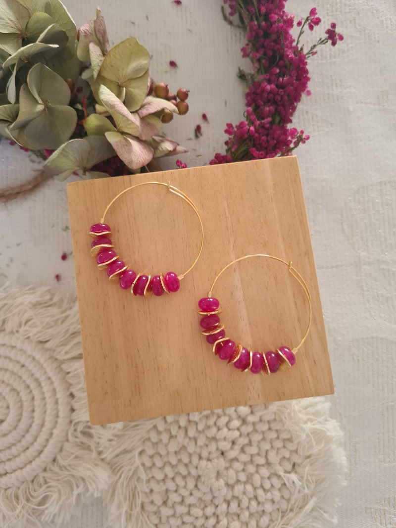 Madama earrings - Fuchsia