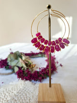 Madama earrings - Fuchsia