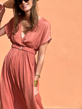 Fiona Dress - Terracotta