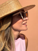 Heart Glasses - Beige