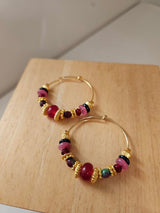 India Earrings - Orange