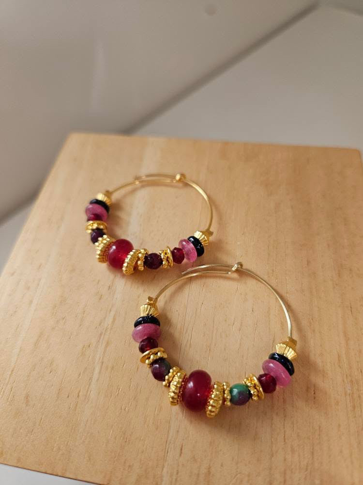 India Earrings - Orange