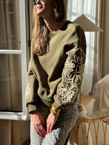 Ysabella - khaki sweatshirt