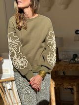 Ysabella - khaki sweatshirt