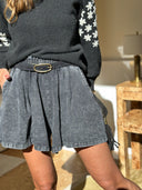 Short Amalia - Noir Délavé