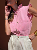 Gilet Octavine - Rose Bonbon