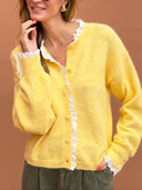 Cardigan Marguerite - Jaune