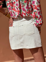 White Aval Skirt