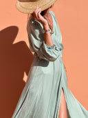 Benedictine Dress - Water Green