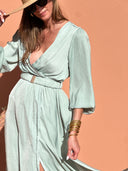 Benedictine Dress - Water Green