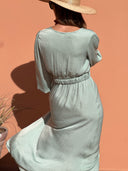 Benedictine Dress - Water Green