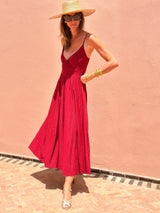 Victoire Dress - Burgundy