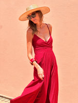 Victoire Dress - Burgundy