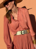 Opaline Blouse - Terracotta