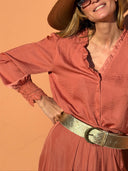 Opaline Blouse - Terracotta