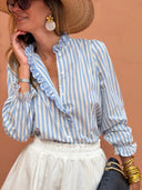 Chemise Blandine - Rayures Bleues