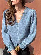 Cardigan Opaline - Bleu Jeans