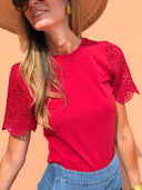 T-Shirt Eliora - Rouge