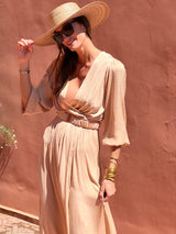 Benedictine Dress - Sand