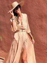 Benedictine Dress - Sand