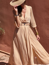 Benedictine Dress - Sand