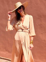 Benedictine Dress - Sand