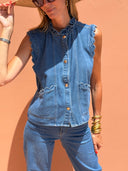 Gilet Ombeline - Bleu