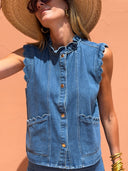 Gilet Ombeline - Bleu