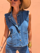 Gilet Ombeline - Bleu