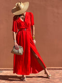 Robe Benedictine - Manches Courtes - Corail