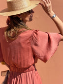 Robe Benedictine - Manches Courtes - Terracotta