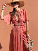 Robe Benedictine - Manches Courtes - Terracotta