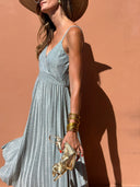 Victoire Dress - Water Green
