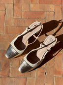 SlingBack Gaby - Blanc