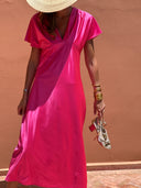 Robe Longue Ariella - Fuchsia