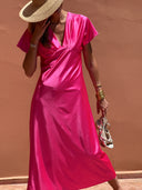 Robe Longue Ariella - Fuchsia