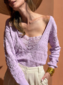 Maille Agathe - Violet