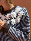 Célestine Knit - Blue & Brown