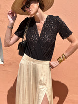 Frida Slit Skirt - Sand